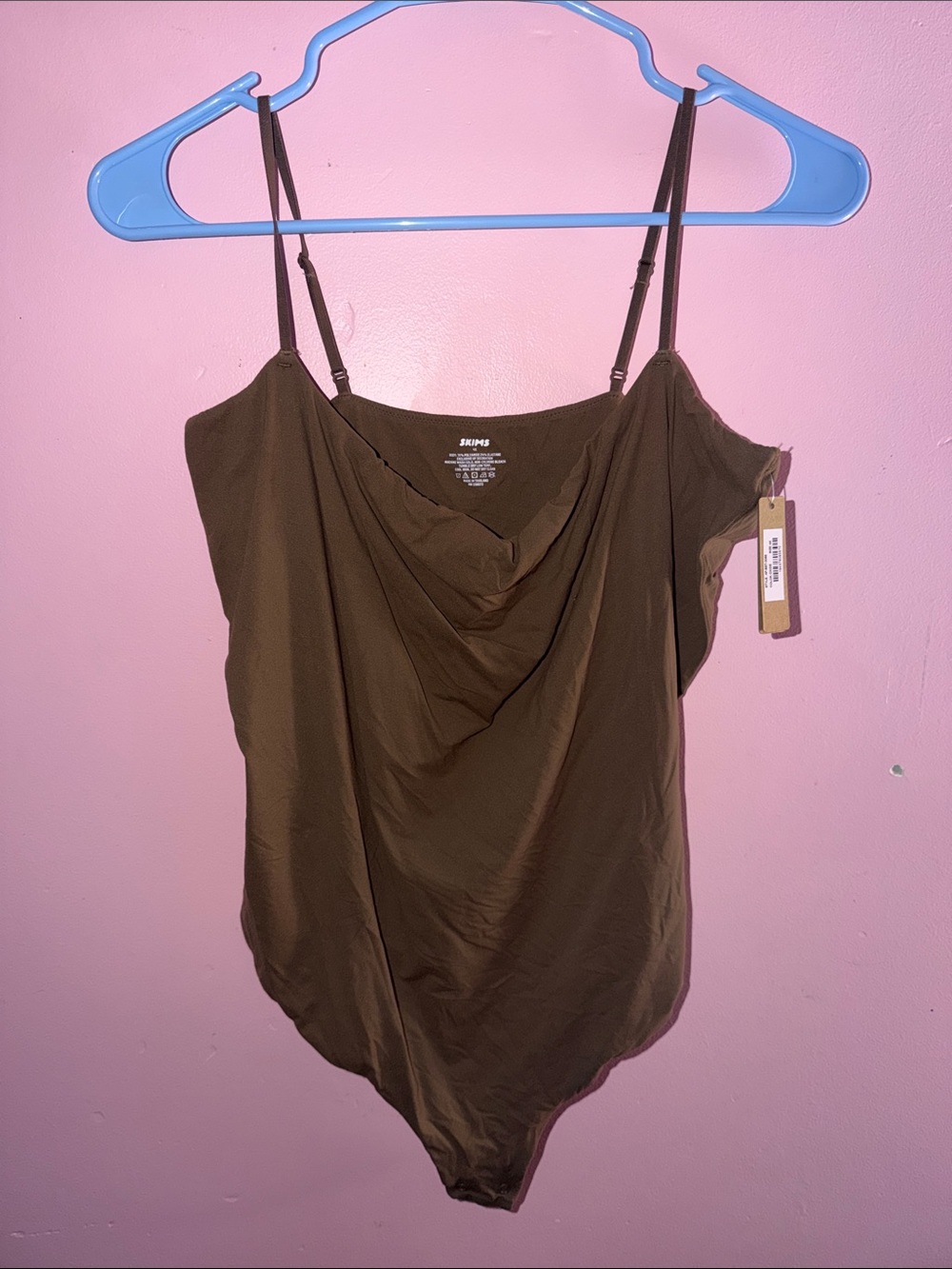 SKIMS Brown Cami Bodysuit